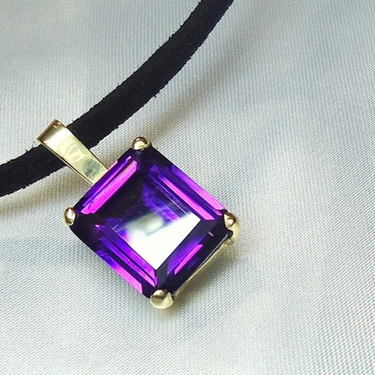 Amethyst Teardrop Pendant